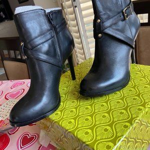 women's high heel black boots